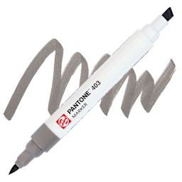 Pantone Dual Tip Marker - 403, swatch and marker