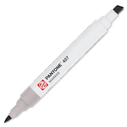 Pantone Dual Tip Marker - 407, marker with caps off