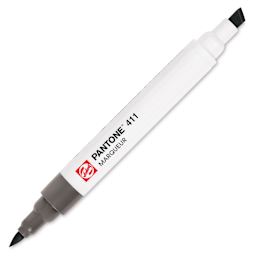 Pantone Dual Tip Marker - 411, marker with caps off