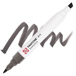 Pantone Dual Tip Marker - 411, swatch and marker