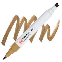 Pantone Dual Tip Marker - 465, swatch and marker