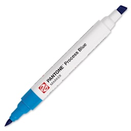 Pantone Dual Tip Marker - Process Blue, caps off