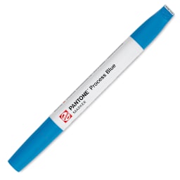 Pantone Dual Tip Marker - Process Blue, caps on