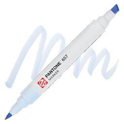 Pantone Dual Tip Marker - 657, swatch and markers