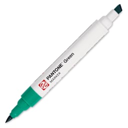 Pantone Dual Tip Marker - Green, caps off