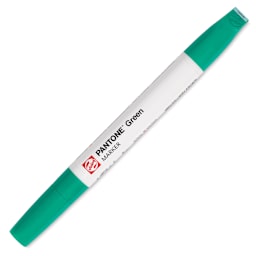 Pantone Dual Tip Marker - Green, caps on