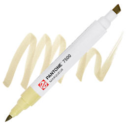 Pantone Dual Tip Marker - 7500, swatch and marker