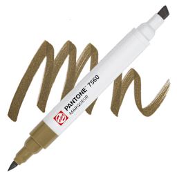 Pantone Dual Tip Marker - 7560, swatch and marker
