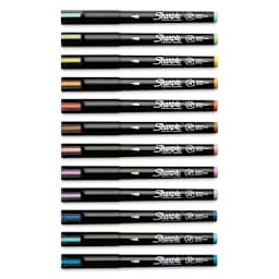 Sharpie Creative Acrylic Markers - Set of 12, Earth Tones, Fine Tip with caps on