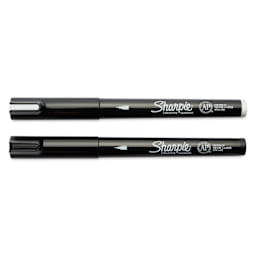 Sharpie Creative Acrylic Markers - Set of 2, Black and White, Fine Tip with caps on