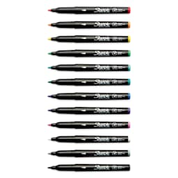 Sharpie Creative Acrylic Markers - Set of 12, Classic, Fine Tip with caps off