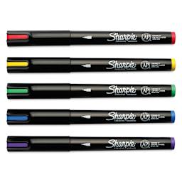 Sharpie Creative Acrylic Markers - Set of 5, Classic, Fine Tip with caps on