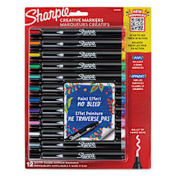 Sharpie Creative Acrylic Markers - Set of 12, Bullet Tip front of the packaging