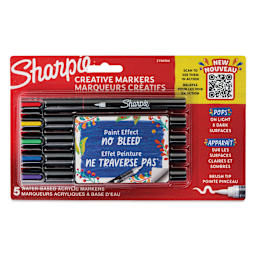 Sharpie Creative Acrylic Markers - Set of 5, Brush Tip front of the packaging