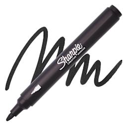 Sharpie Creative Acrylic Marker - Black, Bullet Tip - Marker and Swatch