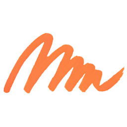 Sharpie Creative Acrylic Marker - Orange, Brush Tip - Swatch