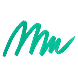 Sharpie Creative Acrylic Marker - Emerald Green, Brush Tip - Swatch