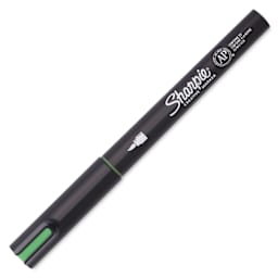 Sharpie Creative Acrylic Marker - Green, Brush Tip - with cap on