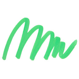 Sharpie Creative Acrylic Marker - Green, Brush Tip - Swatch