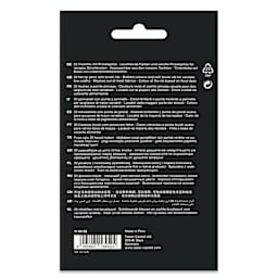 Faber-Castell Black Edition Brush Pens - Assorted Colors, Set of 20, back of the packaging