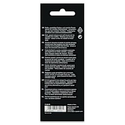 Faber-Castell Black Edition Brush Pens - Pastel Colors, Set of 6, back of the packaging