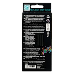 Faber-Castell Black Edition Colored Pencils - Neon and Pastel Colors, Set of 12, back of the pack