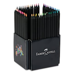 Faber-Castell Black Edition Colored Pencils - Set of 50, inside included pencil holder