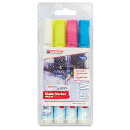 Edding 95 Glass Markers - Light Colors, Set of 4, front of the packaging