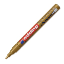 Edding Gloss Paint Marker - Gold, Calligraphy Nib, 1-5 mm, cap off
