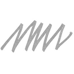 Edding Gloss Paint Marker - Silver, Calligraphy Nib, 1-5 mm, swatch