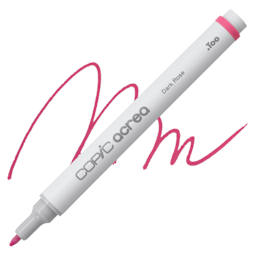 Copic Acrea Paint Marker - Dark Rose 020, marker and swatch