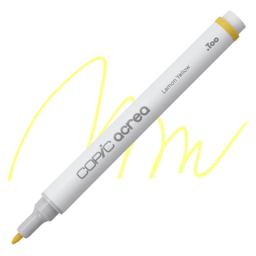 Copic Acrea Paint Marker - Lemon Yellow 010, marker and swatch