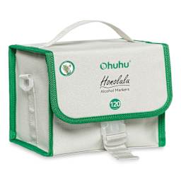 Ohuhu Honolulu Dual Tip Marker Set - Set of 120, Assorted Colors, front of case
