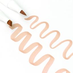 Ohuhu Honolulu Dual Tip Marker Set - Set of 6, Skin Tone, brush and chisel tips