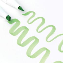 Ohuhu Honolulu Dual Tip Marker Set - Set of 6, Basic Colors, brush and chisel tip