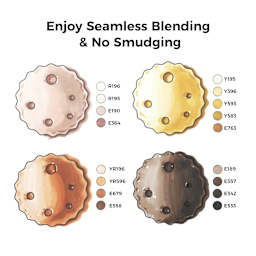 Ohuhu Oahu Dual-Tip Marker Set - Set of 36, Skin Tones, blended skin tone colors