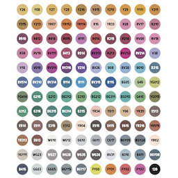 artPOP! Chisel and Fine Dual Tip Alcohol Art Marker Set - Set of 121, Assorted, color-codes on caps