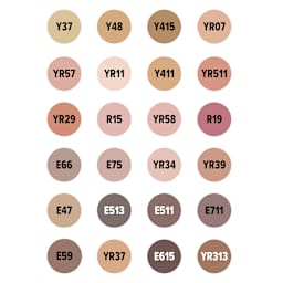 artPOP! Chisel and Fine Dual Tip Alcohol Art Marker Set - Set of 25, Portrait, color-codes on caps