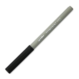Liqui-Mark Permanent Markers- Pkg of 12, Black, Extra Fine Tip single marker with cap on