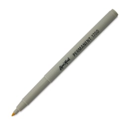 Liqui-Mark Permanent Markers- Pkg of 12, Yellow, Extra Fine Tip with cap off