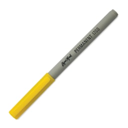 Liqui-Mark Permanent Markers- Pkg of 12, Yellow, Extra Fine Tip with cap on