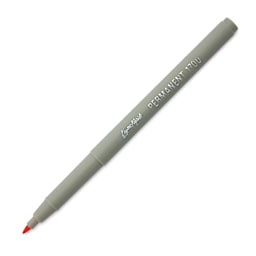 Liqui-Mark Permanent Markers- Pkg of 12, Orange, Extra Fine Tip with cap off