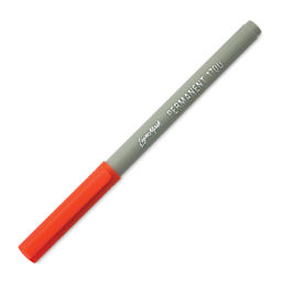 Liqui-Mark Permanent Markers- Pkg of 12, Orange, Extra Fine Tip with cap on