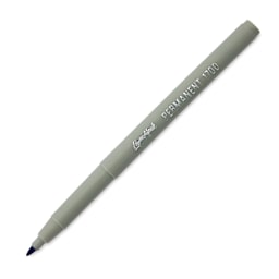 Liqui-Mark Permanent Markers- Pkg of 12, Blue, Extra Fine Tip with cap off
