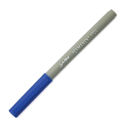 Liqui-Mark Permanent Markers- Pkg of 12, Blue, Extra Fine Tip with cap on