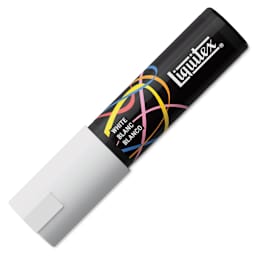 Liquitex Marker - White, Chisel Tip, 8 mm, capped