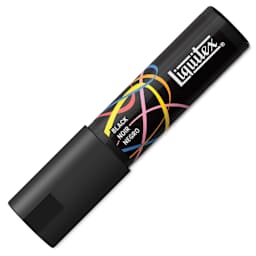 Liquitex Marker - Black, Chisel Tip, 8 mm, capped