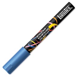 Liquitex Marker - Metallic Blue, Bullet Tip, 2 mm, capped