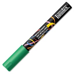 Liquitex Marker - Metallic Green, Bullet Tip, 2 mm, capped