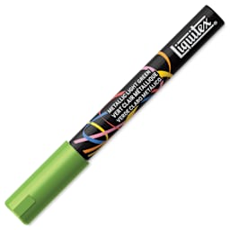 Liquitex Marker - Metallic Light Green, Bullet Tip, 2 mm, capped